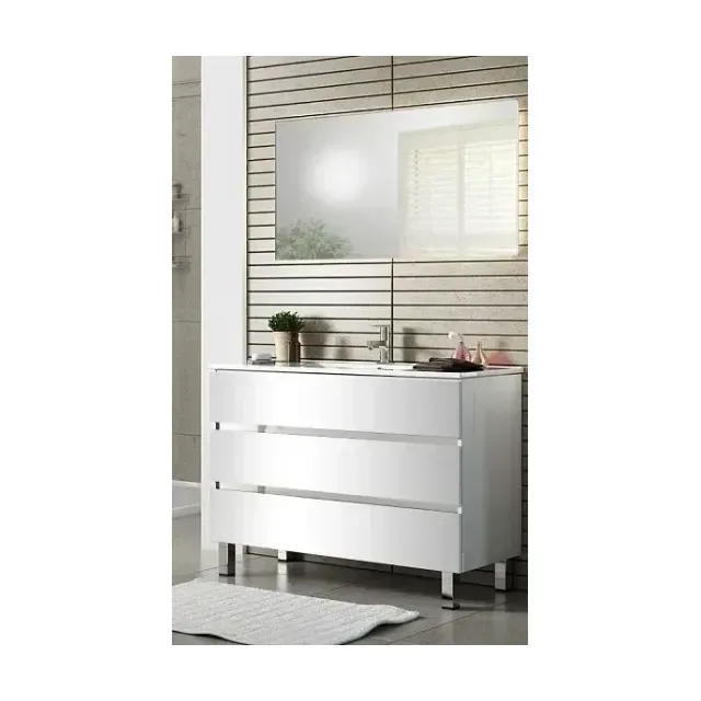 Комплект мебели SanVit Кубэ-3 100 белый глянец/на выбор