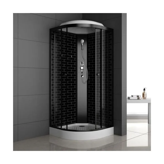 Душевая кабина ODA-5020 черный кирпич 90 x 90 x 210