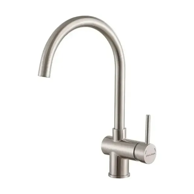 Смеситель Paulmark Bend Be212066-SS для кухни сталь