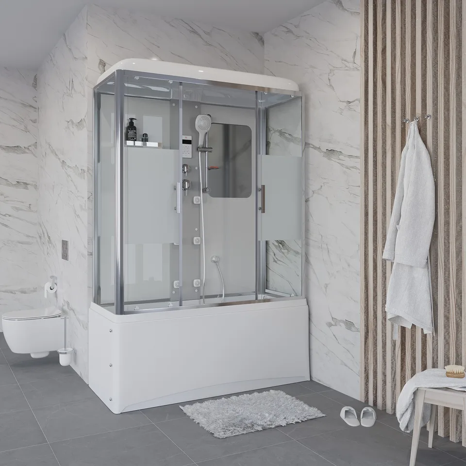 Душевая кабина Niagara Ultra NG-3170-01 (170х75х220) высокий поддон(56см),стекло матовое,4 места