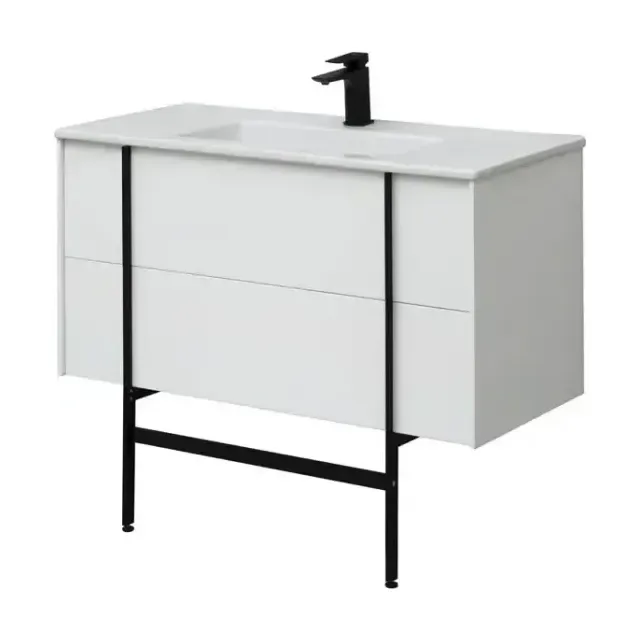 Тумба с раковиной Allen Brau Reality 1.32007.WM 100 белая матовая без ножек