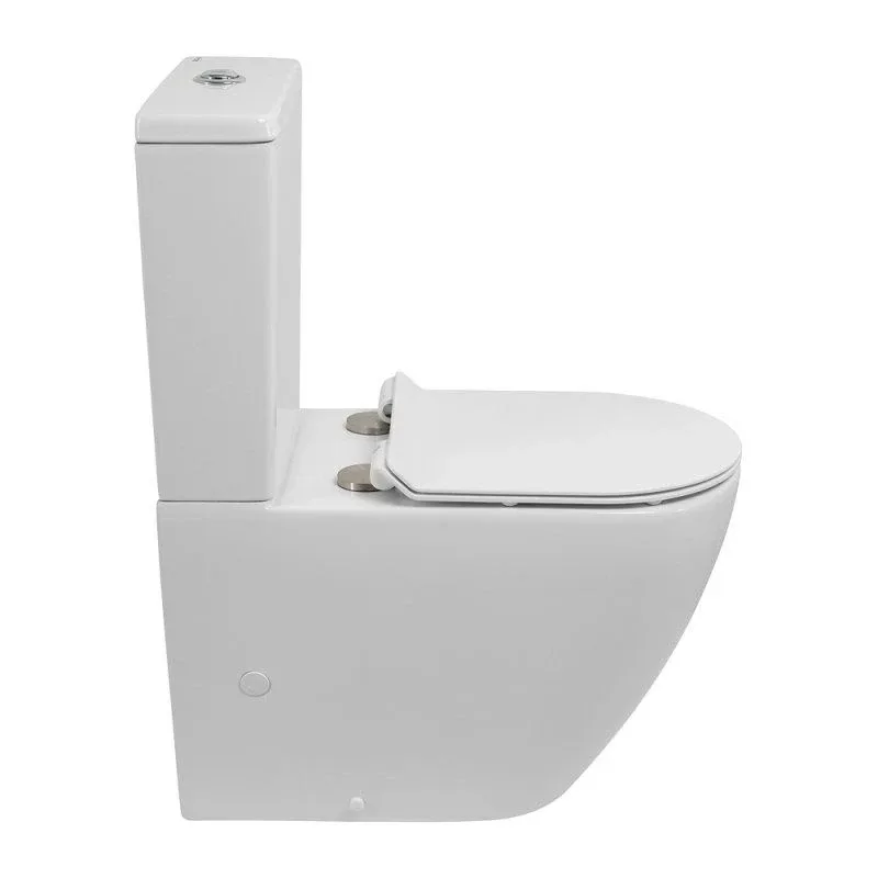 Унитаз-компакт BelBagno Сфера-Тор (Sfera-Tor) 35,5*66,5 безободковый с системой смыва "Торнадо" с крышкой-сиденьем BB2111SC