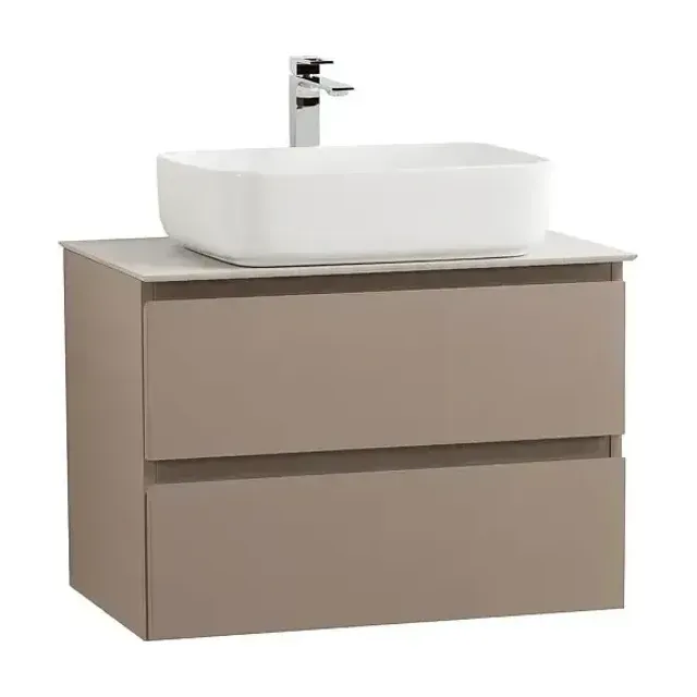 Комплект мебели BelBagno Крафт (Kraft) 70 бежевый матовый (столешница белый матовый)