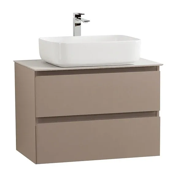 Комплект мебели BelBagno Крафт (Kraft) 70 бежевый матовый (столешница белый матовый)