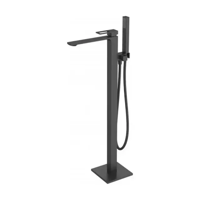 Напольный смеситель BelBagno Луче (Luce) LUC-FMT-NERO черный матовый