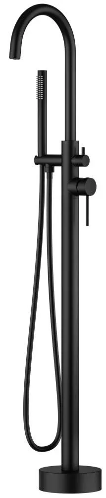 Напольный смеситель Knotlor Затмение/Eclipse SS-27/BL черный матовый