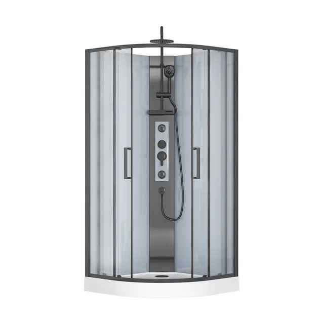 Душевая кабина BERN RB90HK-WT-BL (прозрачное) 90х90х223