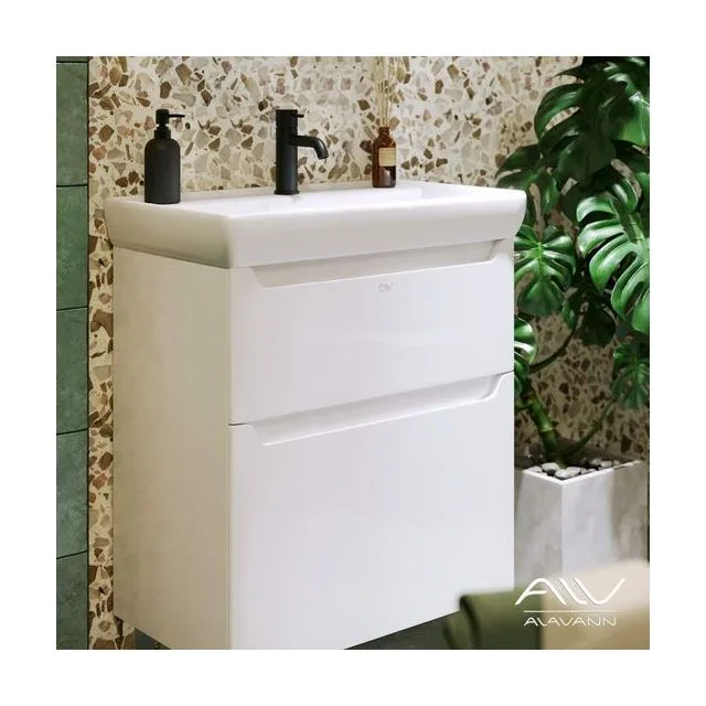 Тумба с раковиной Alavann Lana 70 СТ-5701-0700-10 белая напольная