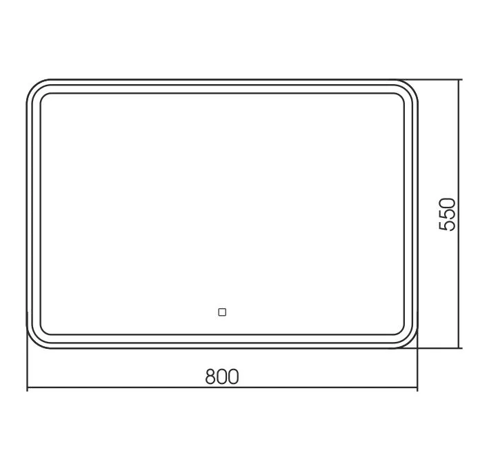 Зеркало Silver Mirrors Давид 80*55 с Led-подсветкой сенсорный выключатель