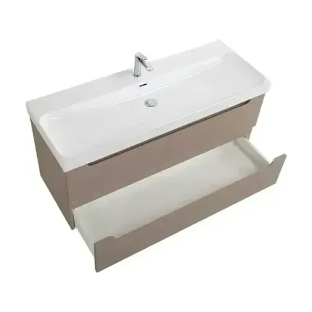 Тумба с раковиной BelBagno Этна (Etna) 120 бежевая матовая (раковина BB-8078-120)