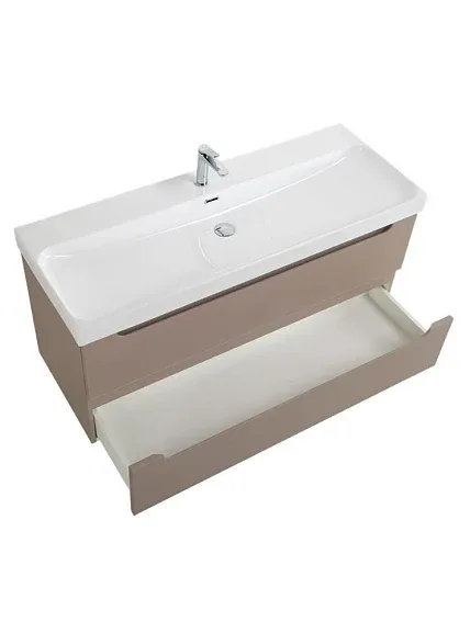 Тумба с раковиной BelBagno Этна (Etna) 120 бежевая матовая (раковина BB-8078-120)