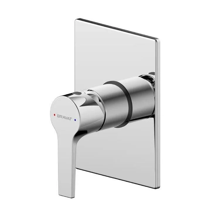 Смеситель Bravat Prolate (PB85179C-A-RUS+D999CP-RUS) для душа скрытый монтаж