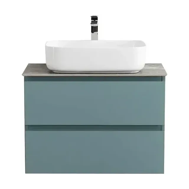 Тумба с раковиной BelBagno Крафт (Kraft) 70 голубая матовая (столешница гранит)