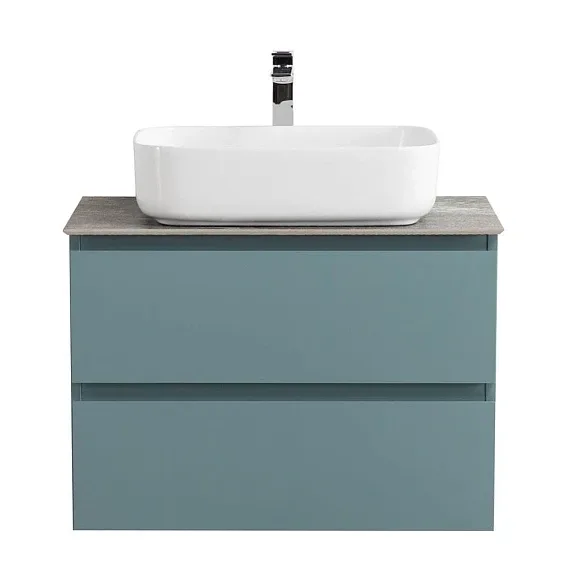 Тумба с раковиной BelBagno Крафт (Kraft) 70 голубая матовая (столешница гранит)