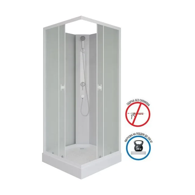 Душевая кабина Niagara Promo P90/13Q/MT/BK (90х90х200)