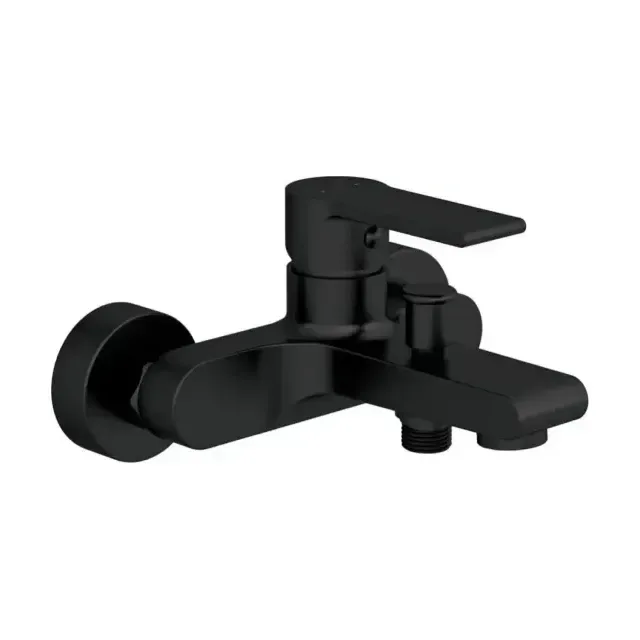 Смеситель Cersanit Браско (Brasko) Блэк (Black) 63108 для ванны и душа без душевых аксессуаров черный