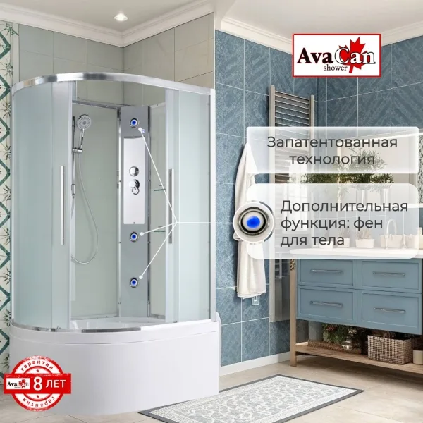 AvaCan Душевая кабина EM5811RN без крыши