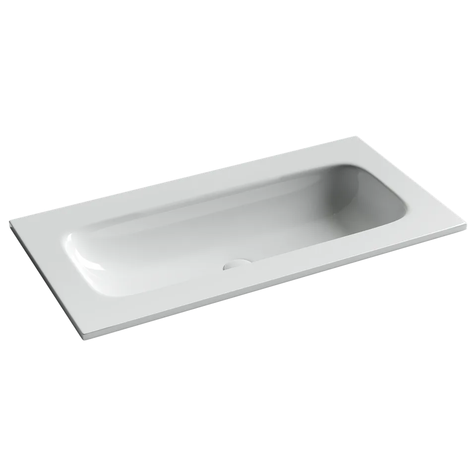 Раковина из сантехнического фарфора Ceramica Nova Грация (Grace) 91 см CN7019wx накладная цвет белый