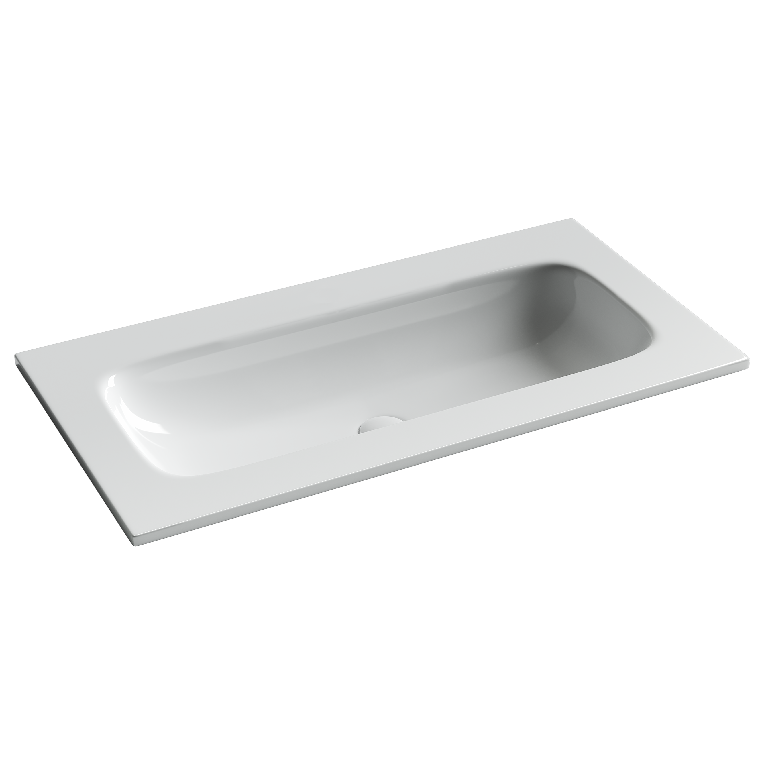 Раковина из сантехнического фарфора Ceramica Nova Грация (Grace) 91 см CN7019wx накладная цвет белый