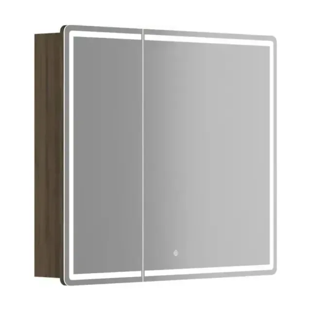 Зеркало-шкаф Sancos Mirror 89*74 с Led подсветкой дуб чарльстон