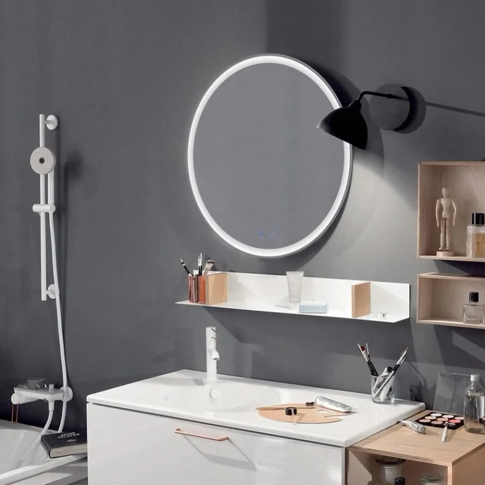 Зеркало Silver Mirrors Perla Voice 77 с Led-подсветкой сенсорный выключатель голосовое управление