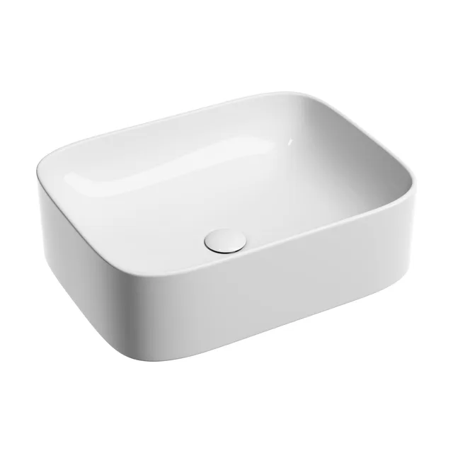 Раковина из сантехнического фарфора Ceramica Nova Элемент (Element) 51 см CN6052 накладная цвет белый
