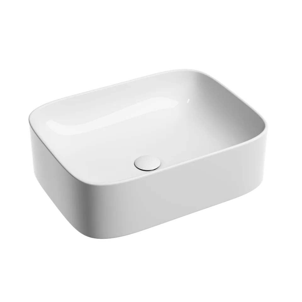 Раковина из сантехнического фарфора Ceramica Nova Элемент (Element) 51 см CN6052 накладная цвет белый