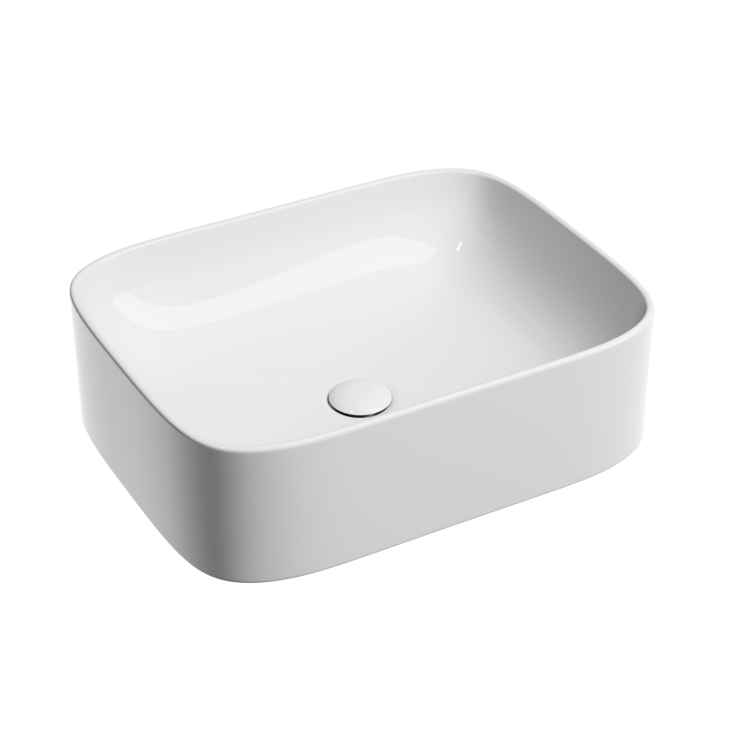 Раковина из сантехнического фарфора Ceramica Nova Элемент (Element) 51 см CN6052 накладная цвет белый
