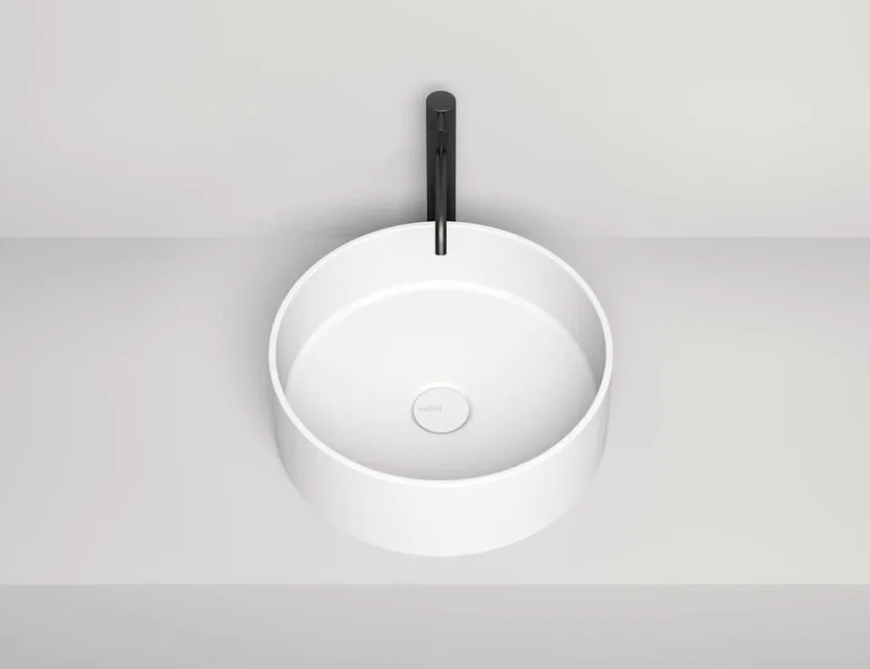 Накладная раковина Salini Armonia 02 S-Sense 45*45 белый глянец