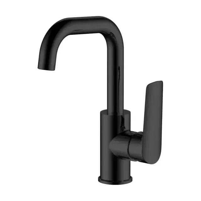 Смеситель Esko Lagos Black LG26MB для раковины, поворотный