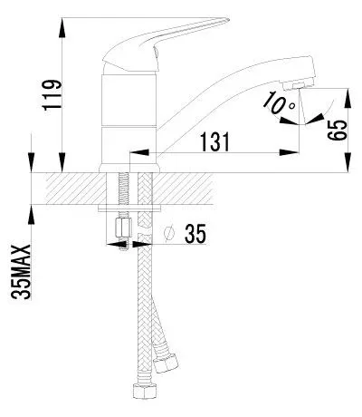 Смеситель Lemark Plus Advance для раковины LM1207C