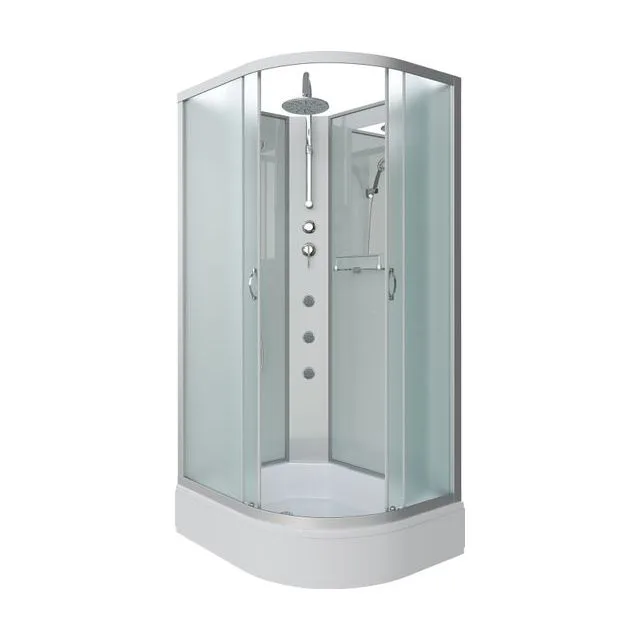 Душевая кабина Niagara Classic NG-33194-14LBKTG (110х90х210) средний поддон(26см),стекло матовое