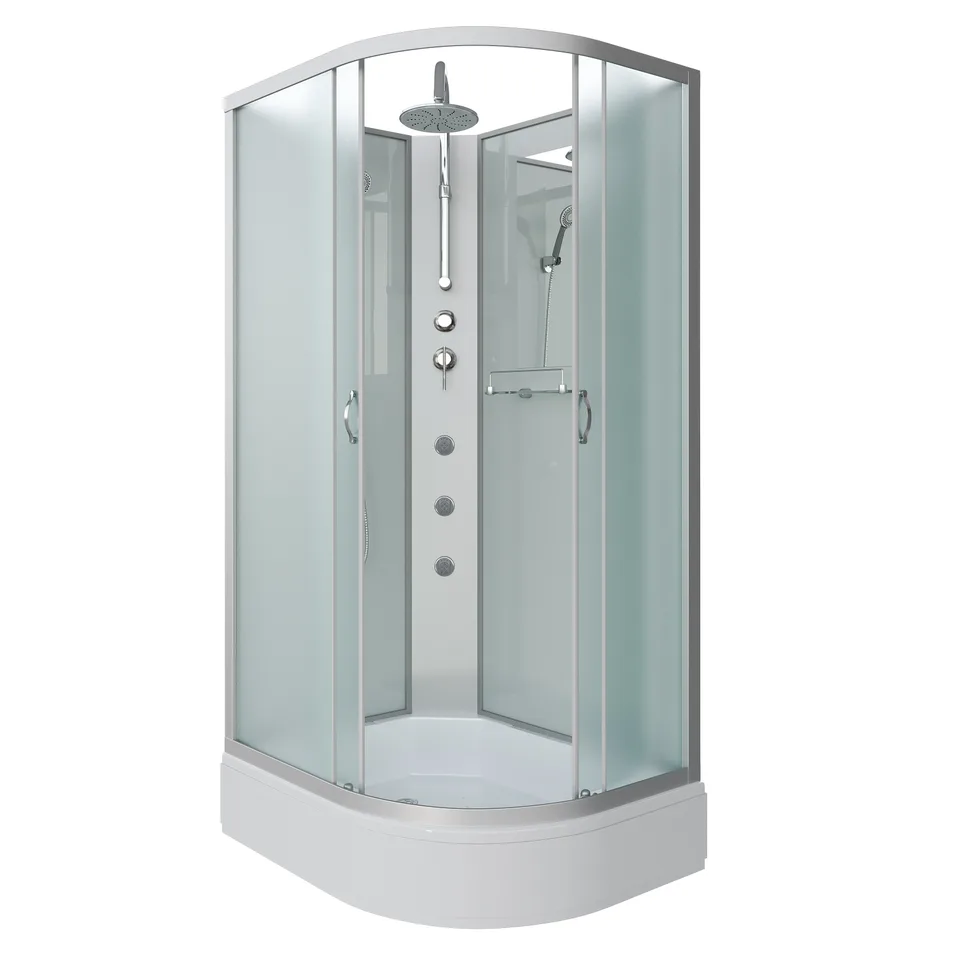Душевая кабина Niagara Classic NG-33094-14LBKTG (100х90х210) средний поддон(26см),стекло матовое,4 места
