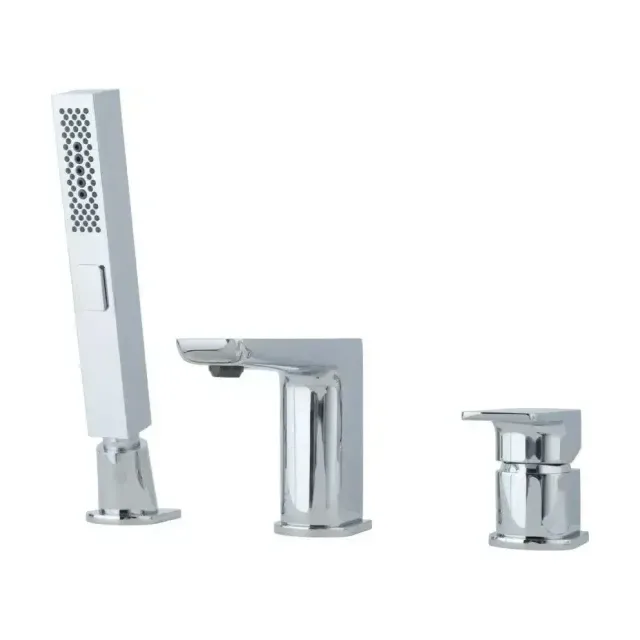 Смеситель на борт ванны Allen Brau Infinity 5.21008-00 на 3 отверстия хром