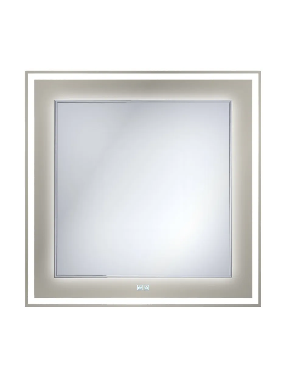 Зеркало со встроенной и контурной подсветками CEZARES CZR-SPC-RELAX-800-800-LED-TCH-GR