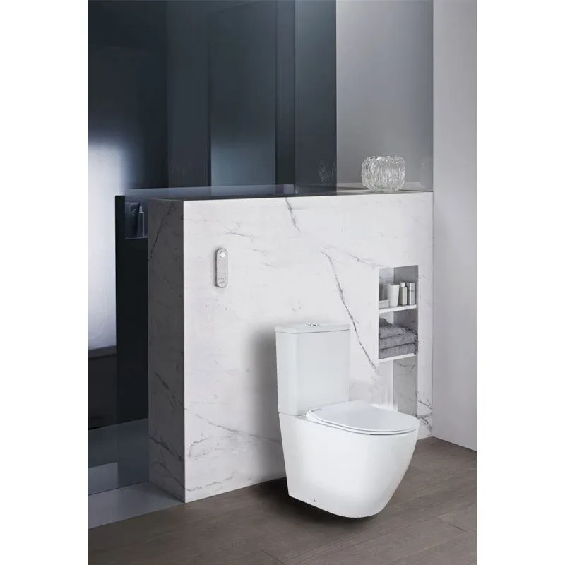 Унитаз-компакт Azario Grado 38*66,5 безободковый с крышкой-сиденьем микролифт Slim