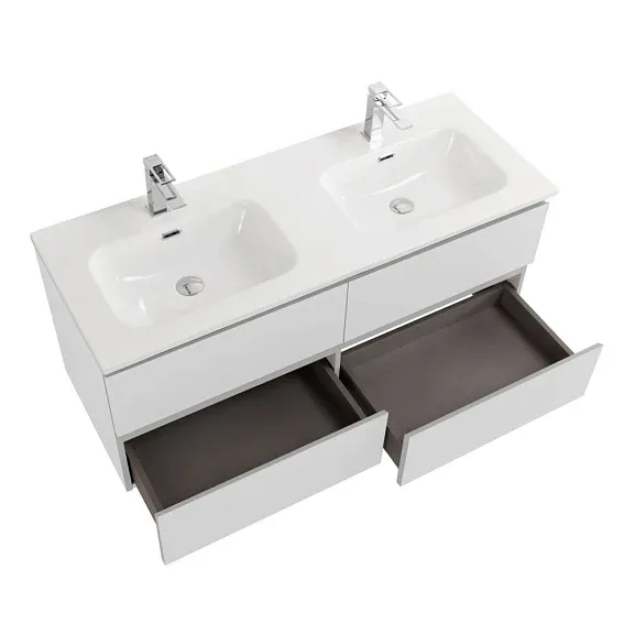 Комплект мебели BelBagno Крафт (Kraft) 120 с четырьмя ящиками белый матовый (раковина BB1200-2-ETL)