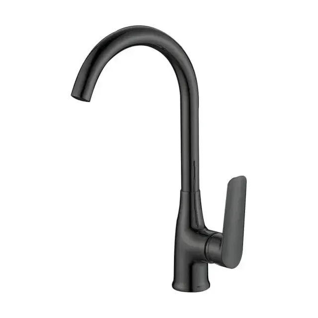 Смеситель Esko Lagos Black LG519B для кухни, R-излив