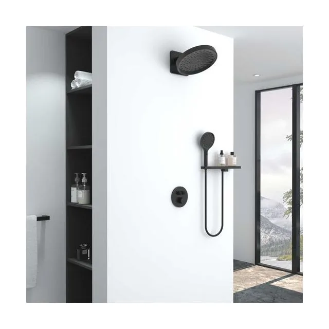 Душевая система Vincea Инспаер (Inspire) VSFW-3I22MT3RMB встраиваемая в стену цвет черный матовый