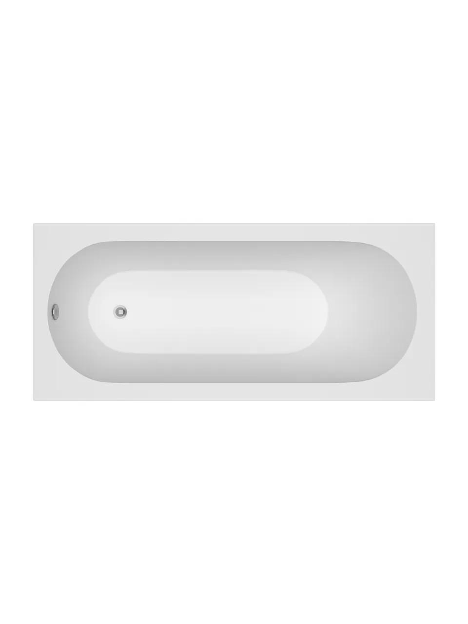 Ванна из искусственного камня встраиваемая, в комплекте с ногами BelBagno BB-DELTA-170-75-46-MR-W-MATT-LEG-SET