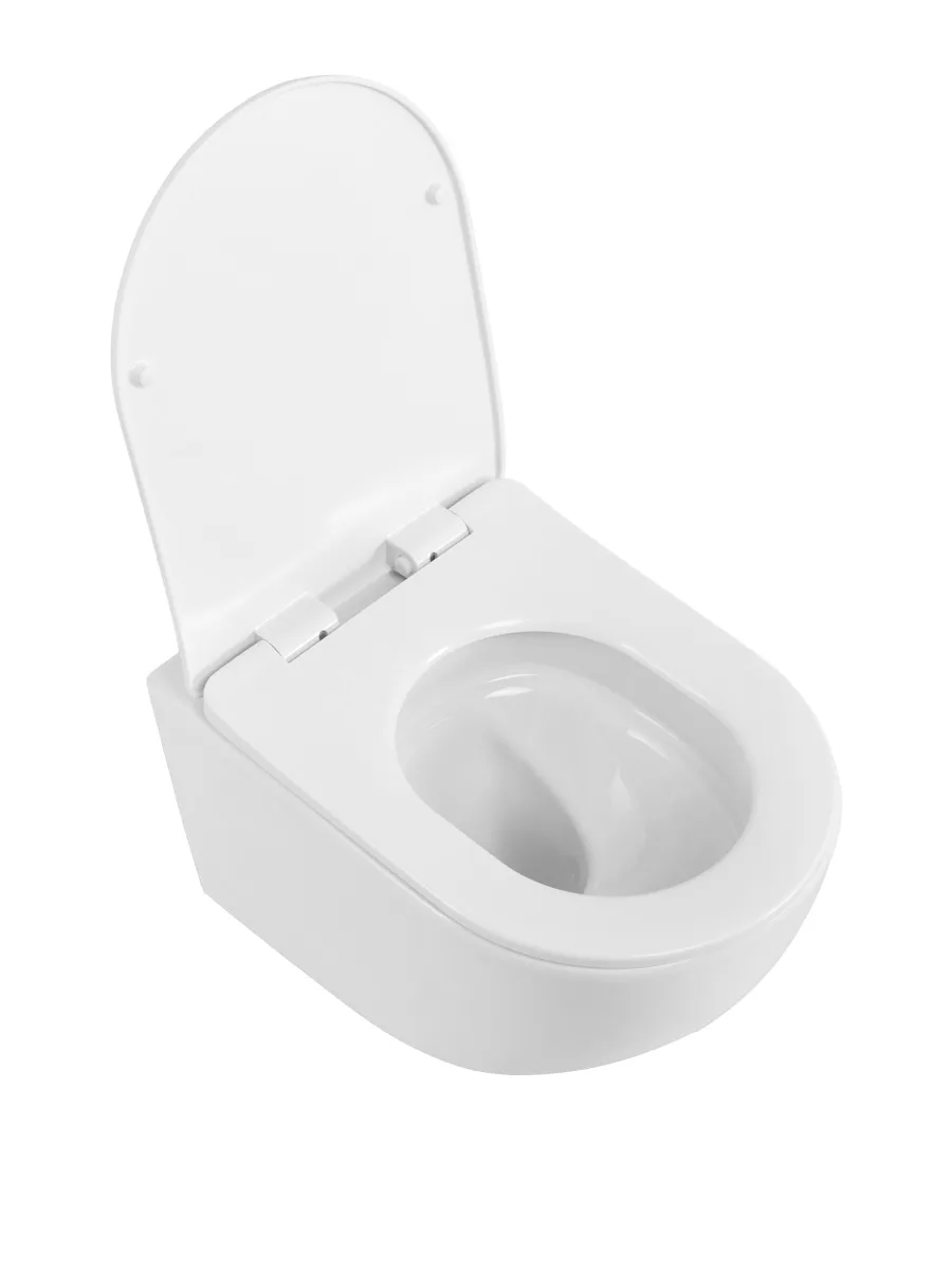 Унитаз подвесной безободковый с сиденьем и смывом TORNADO BelBagno MARINO-TOR BB7026CH-TOR/SC