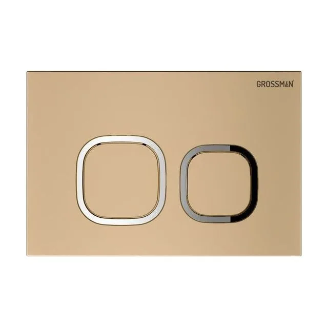 Клавиша смыва Grossman Cosmo 700.K31.02.310.310 золото матовый