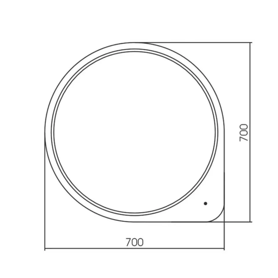 Зеркало Silver Mirrors Richi-TX 70*70 с Led-подсветкой инфракрасный выключатель