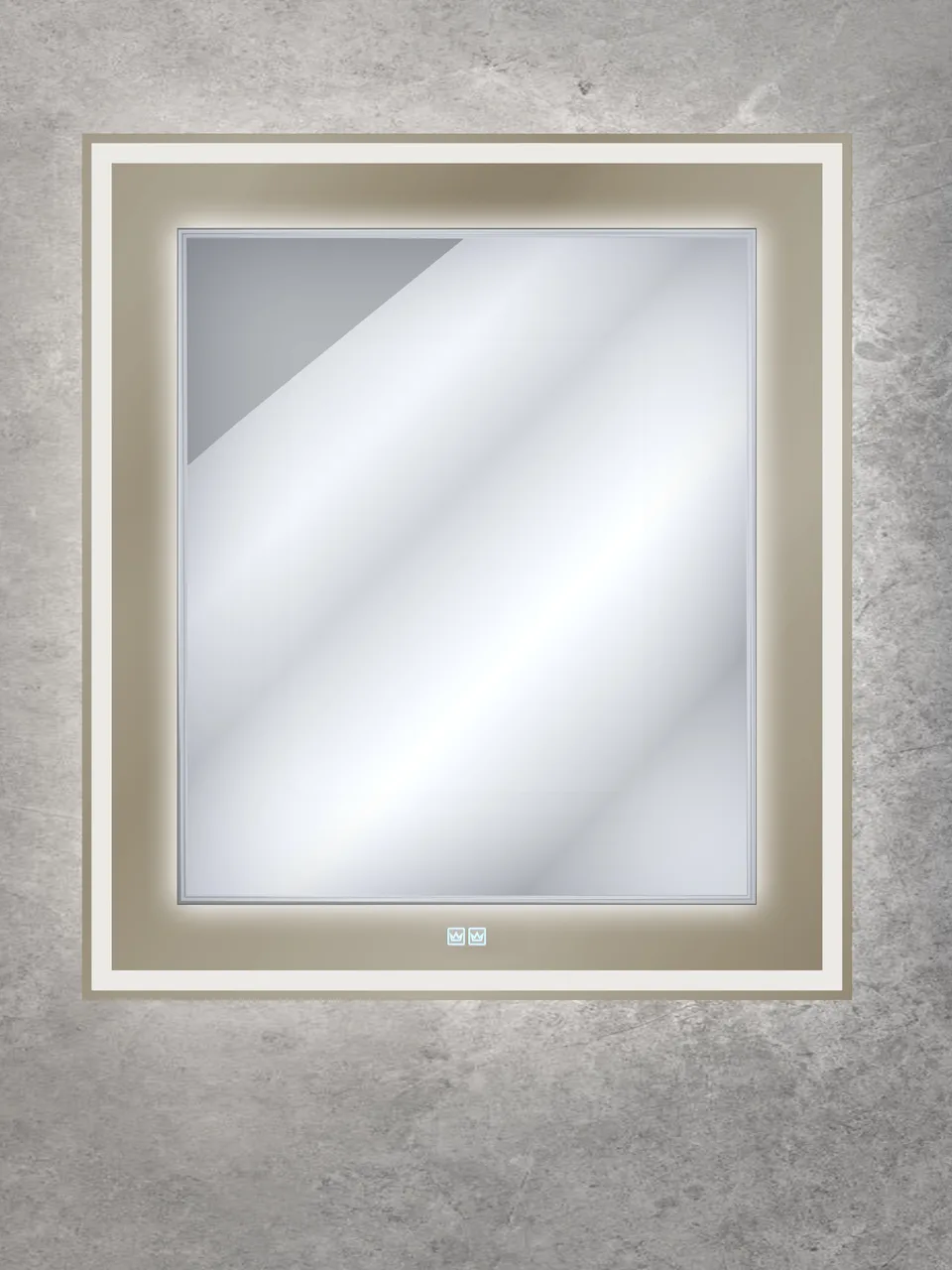 Зеркало со встроенной и контурной подсветками CEZARES CZR-SPC-RELAX-1200-800-LED-TCH-GR