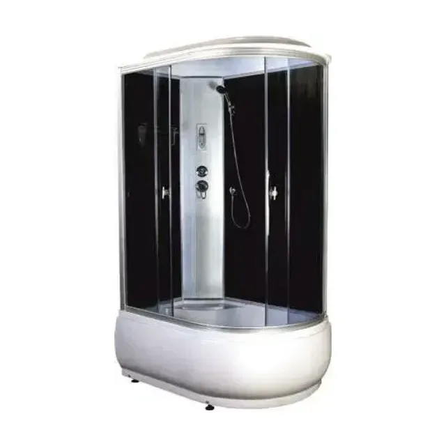 Душевая кабина AQUAPULSE 4006C 120х80х220см. grey black (в/п), угол левый.