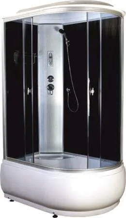 Душевая кабина AQUAPULSE 4006C 120х80х220см. grey black (в/п), угол левый.