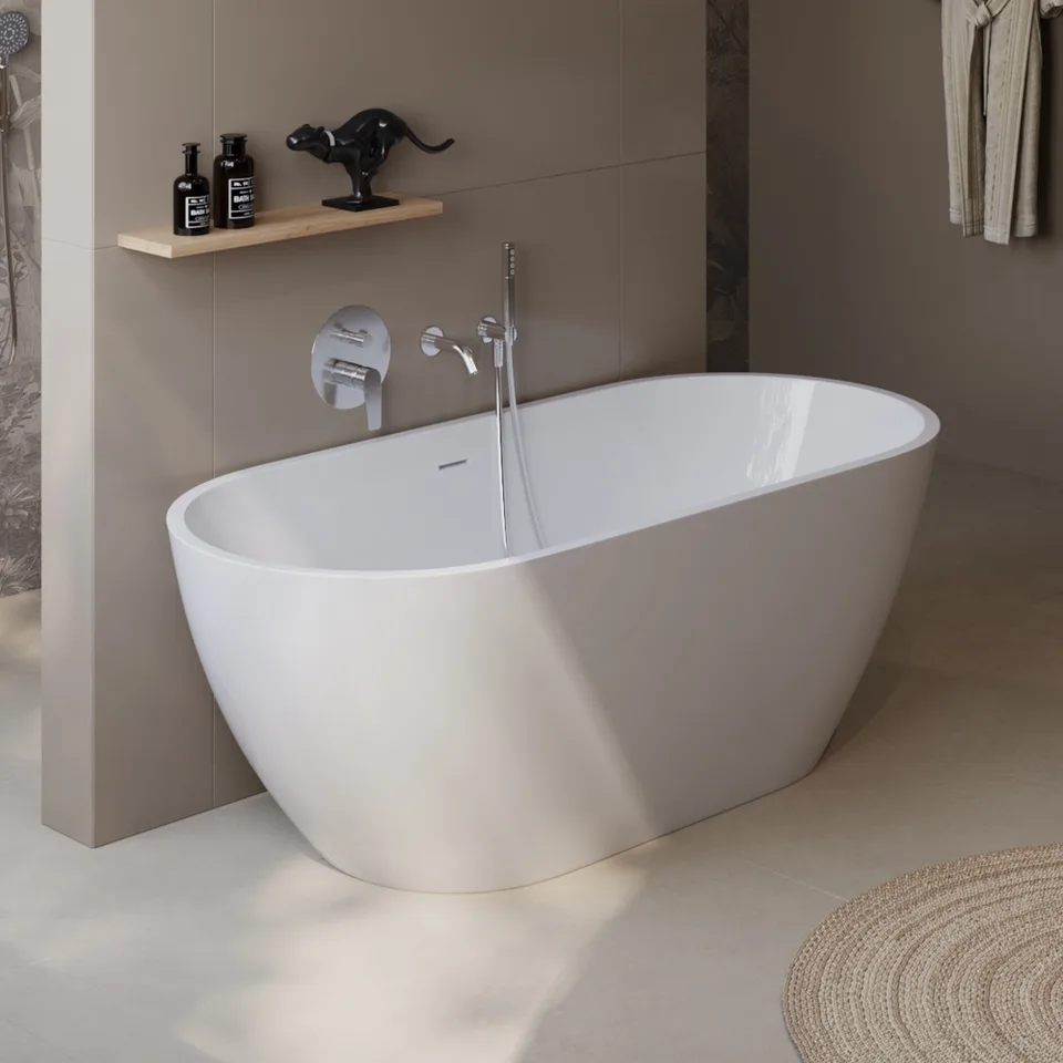 Акриловая ванна BELBAGNO UNO BB701-1400-720-K