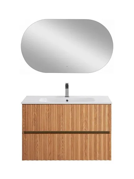 Комплект мебели Art&Max Элегант/Elegant 90 с LED подсветкой ручек бран