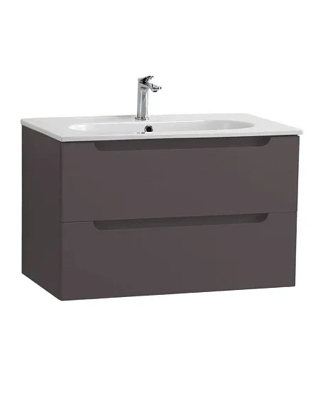 Тумба с раковиной BelBagno Этна (Etna) 90 темно-серая матовая (раковина LOV-900-LVB)