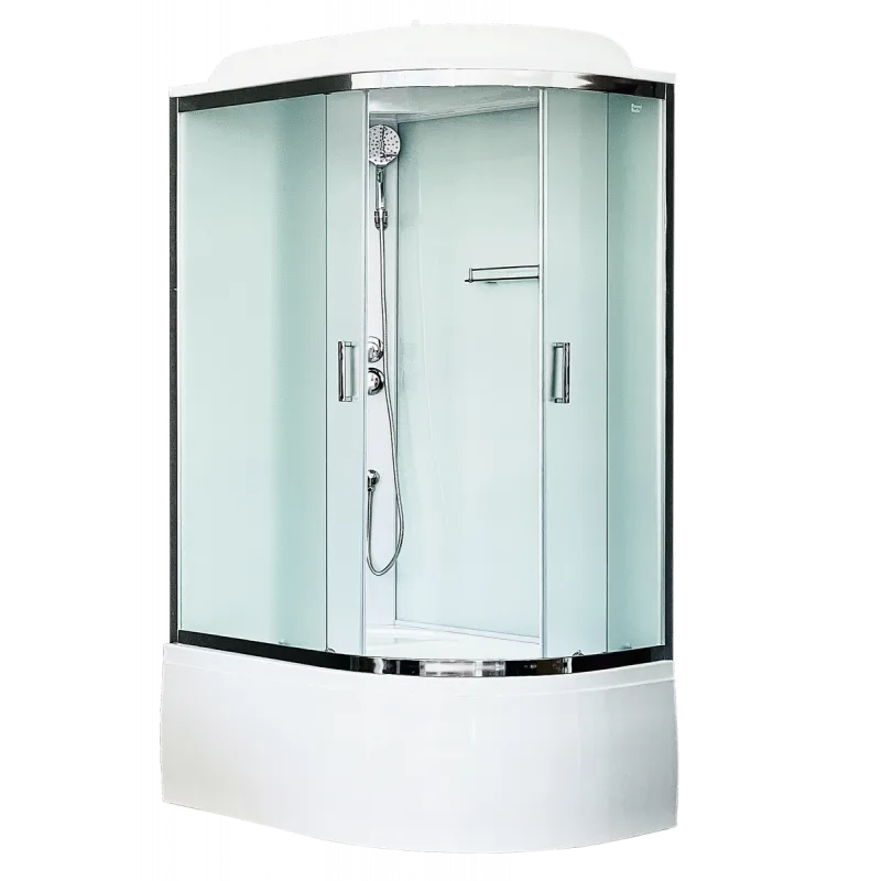 Душевая кабина RB 8120BK5-WC-CH (белое/матовое) левая